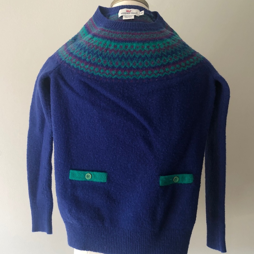 Vineyard Vines XS Pullover Blue Sweater
